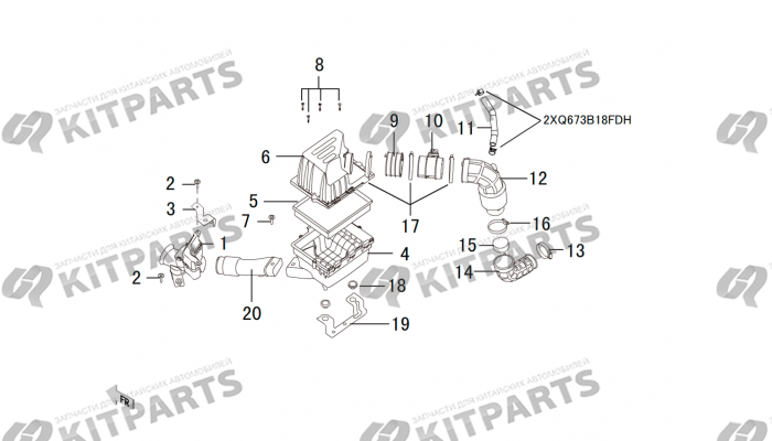 Воздушный фильтр 4D20 Haval H6