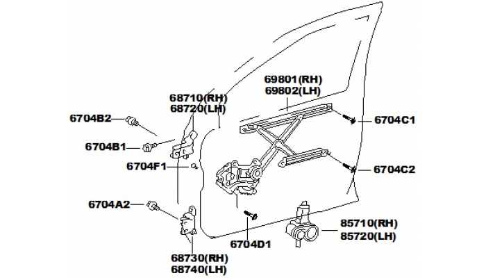 Стеклоподъемник и петли передней двери FAW V5