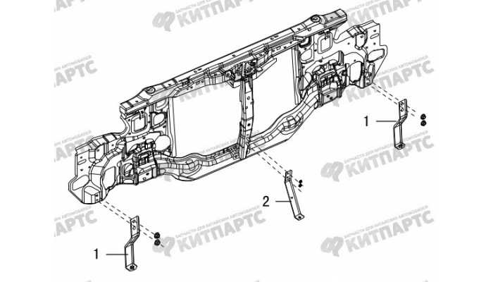 Кронштейн переднего бампера Great Wall Hover H5