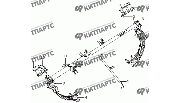 Кронштейн панели приборов МК08 Geely