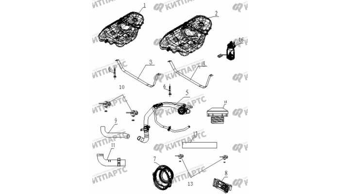 Бак топливный Geely